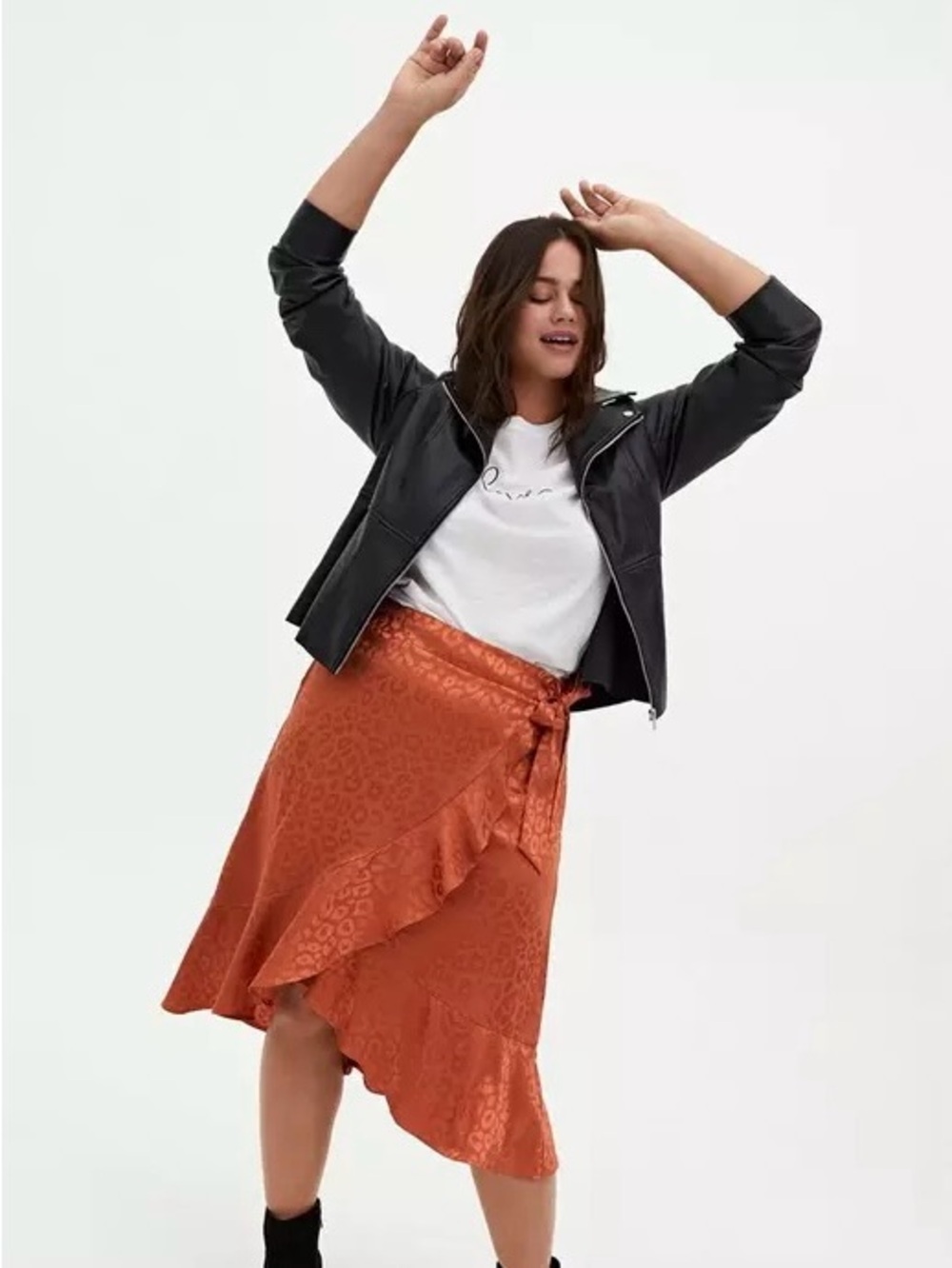 Torrid Leather Peplum Moto Jacket - Picture 3 of 7